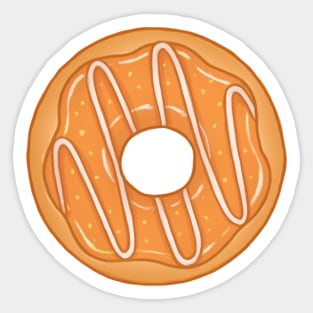 Orange Donut Sticker